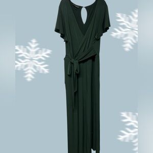 Lane Bryant Dark Green Jumpsuit